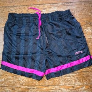 VINTAGE 90s Mitre satin nylon soccer shorts, Size Youth XL (will fit a woman’s 7